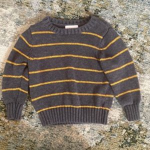 OLD NAVY 2T Striped Sweater Gray & Yellow